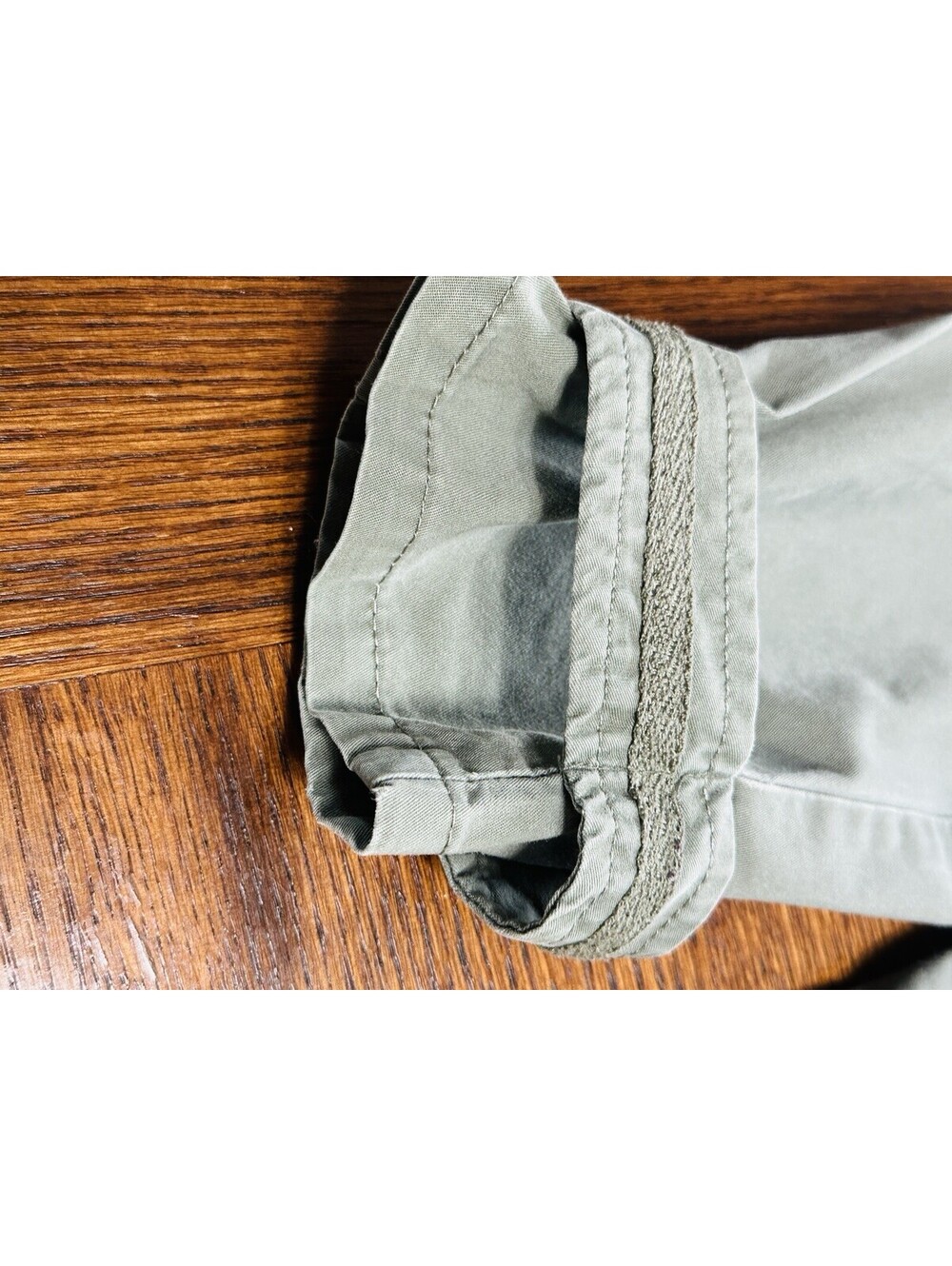 Ashly by 26 International Women's Khaki Green Cotton Utility Jacket Size M - Picture 8 of 9